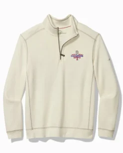 Tommy Bahama 2023 MLB® World Series™ Tobago Bay Half-Zip Sweatshirt texas_rangers Discount