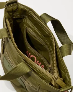 Tommy Bahama Aloha Collection Paumalu Crossbody Bag Olive Hot