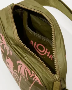 Tommy Bahama Aloha Collection Paumalu Le Tour Crossbody Olive Outlet