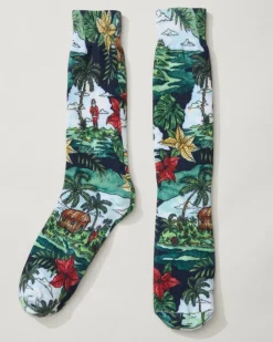 Tommy Bahama Aloho-Ho-Ho Socks Coastline Outlet