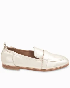 Tommy Bahama André Assous Cedar Leather Metallic Featherweights™ Loafers White/Gold Sale