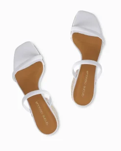 Tommy Bahama André Assous Joie Block Heels White New