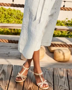 Tommy Bahama André Assous Madina Raffia Wedges Beige Sale