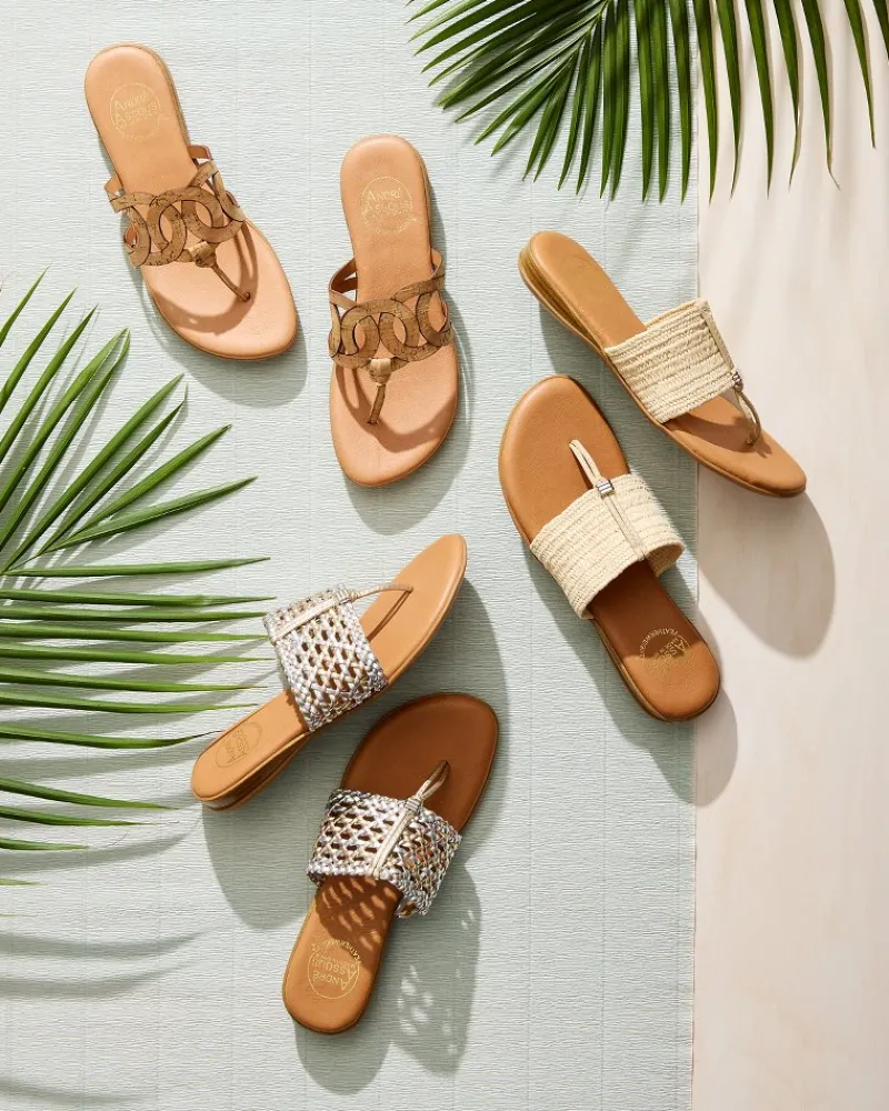 Tommy Bahama André Assous Nature Cork Featherweights™ Sandals Natural Sale