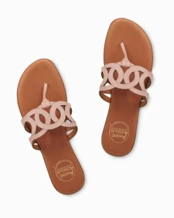 Tommy Bahama André Assous Nature Leather Featherweights™ Sandals Blush Hot