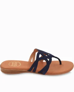 Tommy Bahama André Assous Nature Suede Featherweights™ Sandals Navy Clearance