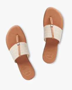 Tommy Bahama André Assous Nice Stretch-Linen Featherweights™ Sandals Beige Online
