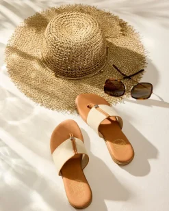 Tommy Bahama André Assous Nice Stretch-Linen Featherweights™ Sandals Beige Online