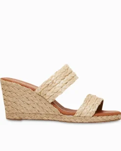 Tommy Bahama André Assous Nolita Braided Raffia Wedges Beige Online