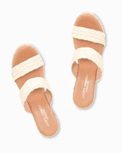 Tommy Bahama André Assous Nolita Braided Raffia Wedges Beige Online