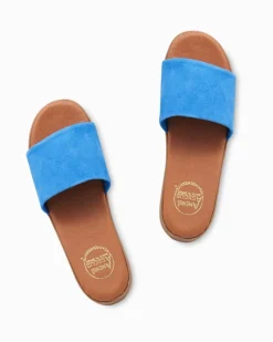 Tommy Bahama André Assous Paloma Suede Featherweights™ Sandals Blue Outlet
