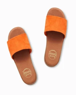 Tommy Bahama André Assous Paloma Suede Featherweights™ Sandals Orange Outlet