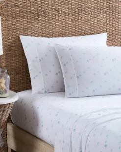 Tommy Bahama Angel Fish 4-Piece King Sheet Set Blue Hot