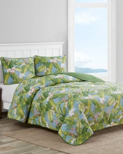 Tommy Bahama Aregada Dock 2-Piece Twin Quilt Set Blue Clearance