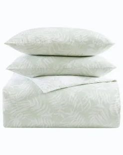 Tommy Bahama Art of Palms 3-Piece Full/Queen Comforter Set Green New