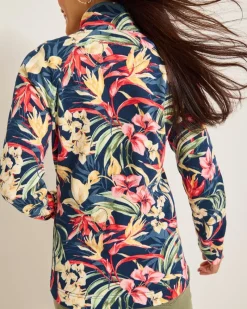Tommy Bahama Aruba Flora Amora Full-Zip Sweatshirt Island Navy
