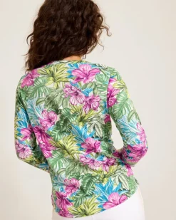 Tommy Bahama Ashby Isles Jungle Jewels 3/4-Sleeve T-Shirt Coconut Discount