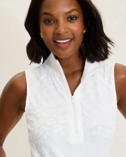 Tommy Bahama Aubrey Leopard Jacquard IslandZone® Dress White Sale