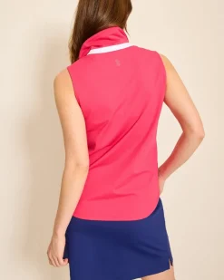 Tommy Bahama Aubrey Piped IslandZone® Polo Raspberry Hibiscus Clearance