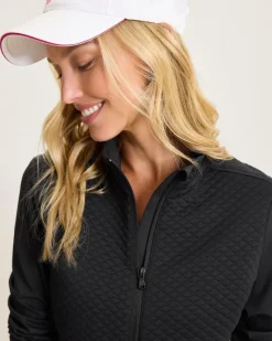 Tommy Bahama Aubrey Quilted Hybrid Jacket Black Clearance