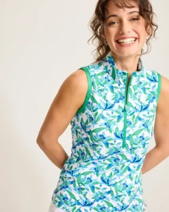 Tommy Bahama Aubrey Seaside Brights IslandZone® Mock Top White Sale