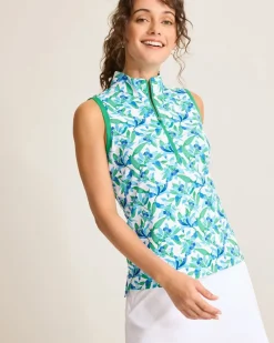 Tommy Bahama Aubrey Seaside Brights IslandZone® Mock Top White Sale
