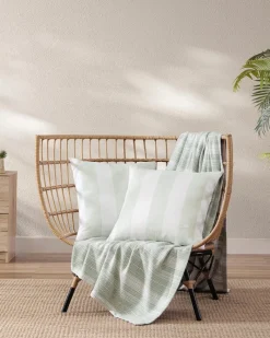 Tommy Bahama Awning Stripe Decorative Pillow Green Online