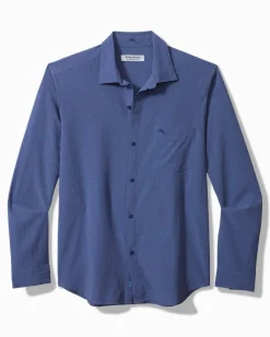 Tommy Bahama Bahama Coast Sands IslandZone® Long-Sleeve Shirt Classic Blue Clearance