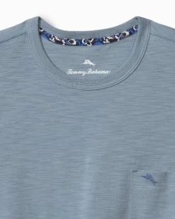 Tommy Bahama Bali Beach Crew T-Shirt Norse Blue Hot