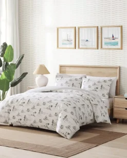 Tommy Bahama Beach Club 3-Piece King Comforter Set Grey