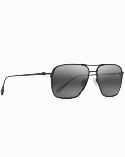 Tommy Bahama Beaches Aviator Sunglasses by Maui Jim® Matte Black
