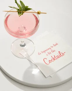 Tommy Bahama Beginning to Look Like Cocktails Napkins White Discount
