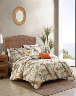Tommy Bahama Birds of Paradise 5-Piece King Comforter Set Ivory Cream Online