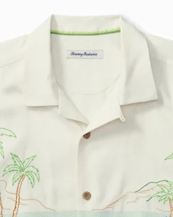 Tommy Bahama Bloom With a View Silk Camp Shirt Continental Sale