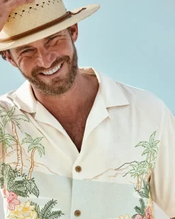Tommy Bahama Bloom With a View Silk Camp Shirt Continental Sale
