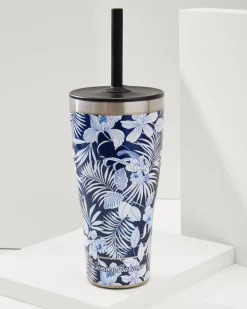 Tommy Bahama Blooms 30-oz. Tervis® Tumbler With Straw Lid Island Navy