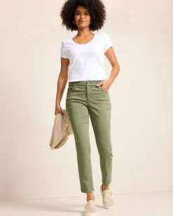 Tommy Bahama Boracay® Beach High-Rise Ankle Jeans Tea Leaf Sale