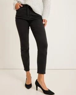 Tommy Bahama Boracay® Beach Sparkle High-Rise Skinny Ankle Jeans Coastal Black Wash New