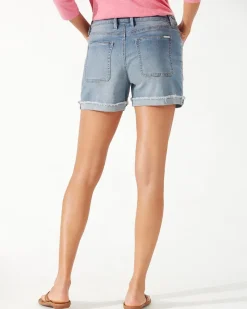 Tommy Bahama Boracay® Indigo High-Rise 4-Inch Utility Shorts Light Vista Wash Online