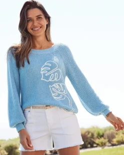 Tommy Bahama Breezy Beach Crew Sweater Infinity Pool Clearance