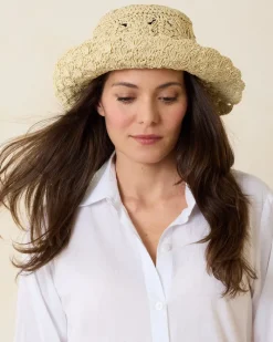 Tommy Bahama Breezy Bucket Hat Natural Clearance