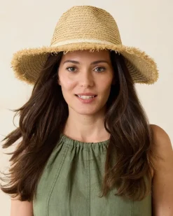 Tommy Bahama Brighton Fringe Brim Raffia Hat Natural Online