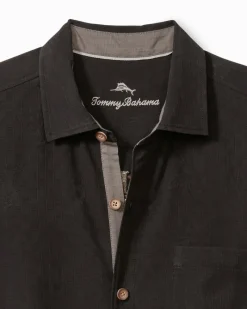 Tommy Bahama Call Me Old Fashioned Silk Camp Shirt Black Best