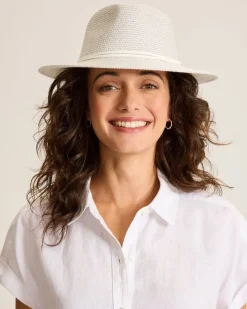 Tommy Bahama Canwell Mid-Brim Safari Hat Light Grey Discount