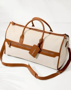 Tommy Bahama Capri Tan 2-in-1 Garment Duffel Bag Brown Online