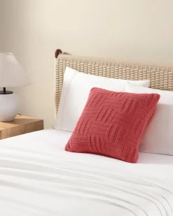 Tommy Bahama Chain Basket Decorative Pillow Coral Red Online