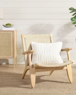 Tommy Bahama Chain Basket Decorative Pillow White Sands Sale