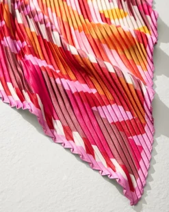 Tommy Bahama Chevron Stripe Diamond Scarf Dahlia Outlet