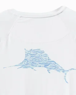 Tommy Bahama Chill Time Surf IslandZone® Rash Guard White Clearance