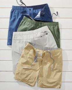 Tommy Bahama Chip Shot E-Waist IslandZone® 8-Inch Shorts Dockside Blue Clearance